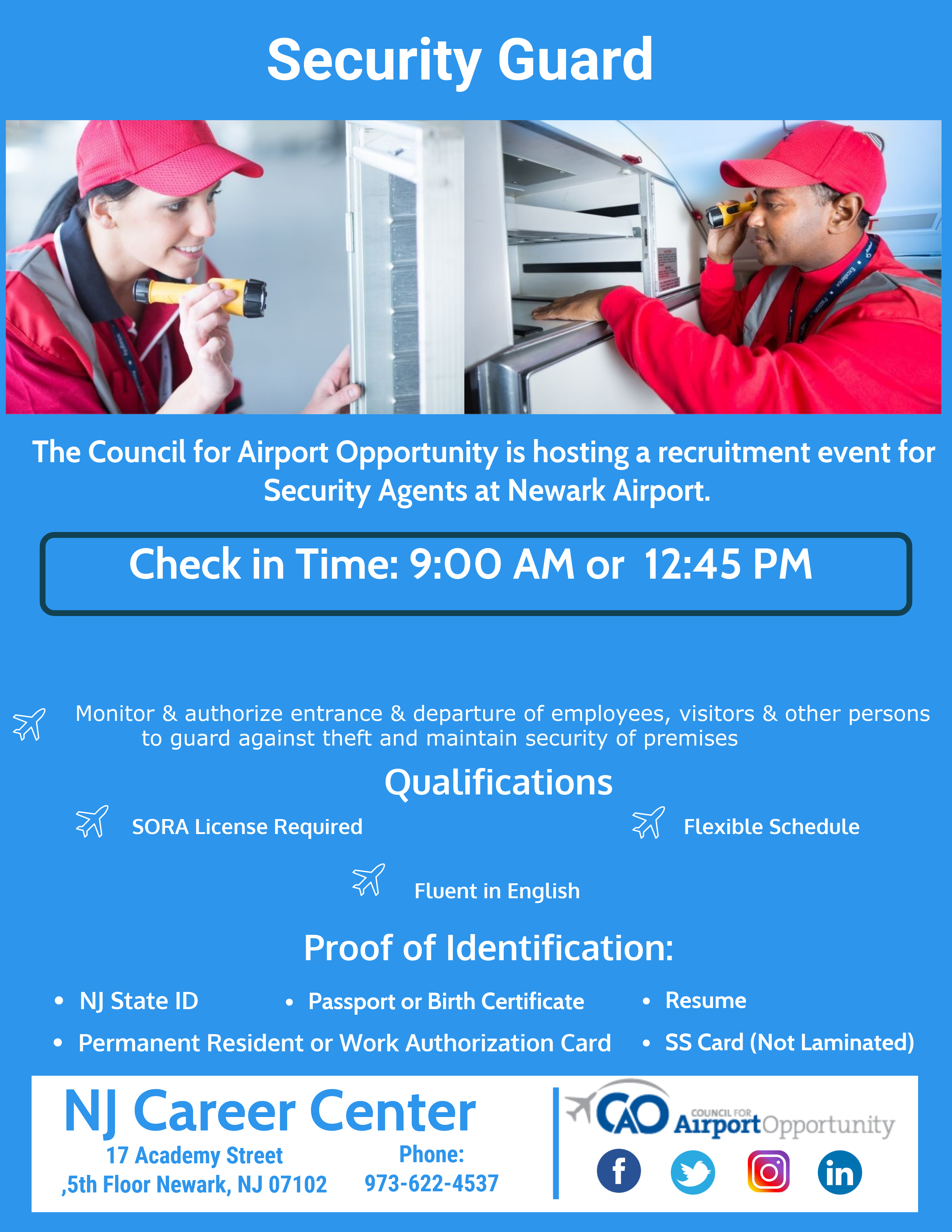 Security Jobs In Nj >> Home Council For Airport Security Security Jobs In Nj >> Home Council For Airport Security