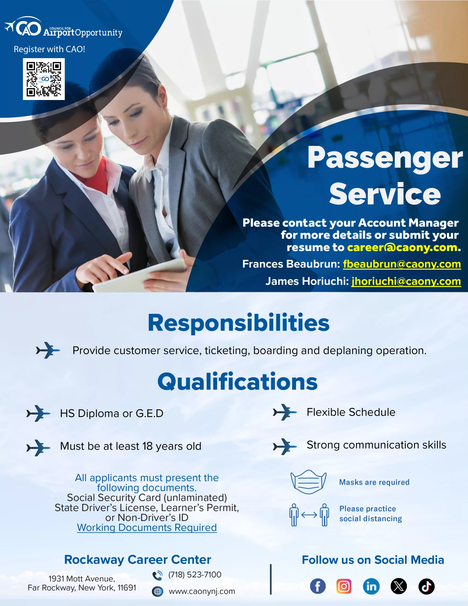 Passenger Service Recruitment Event @RCC