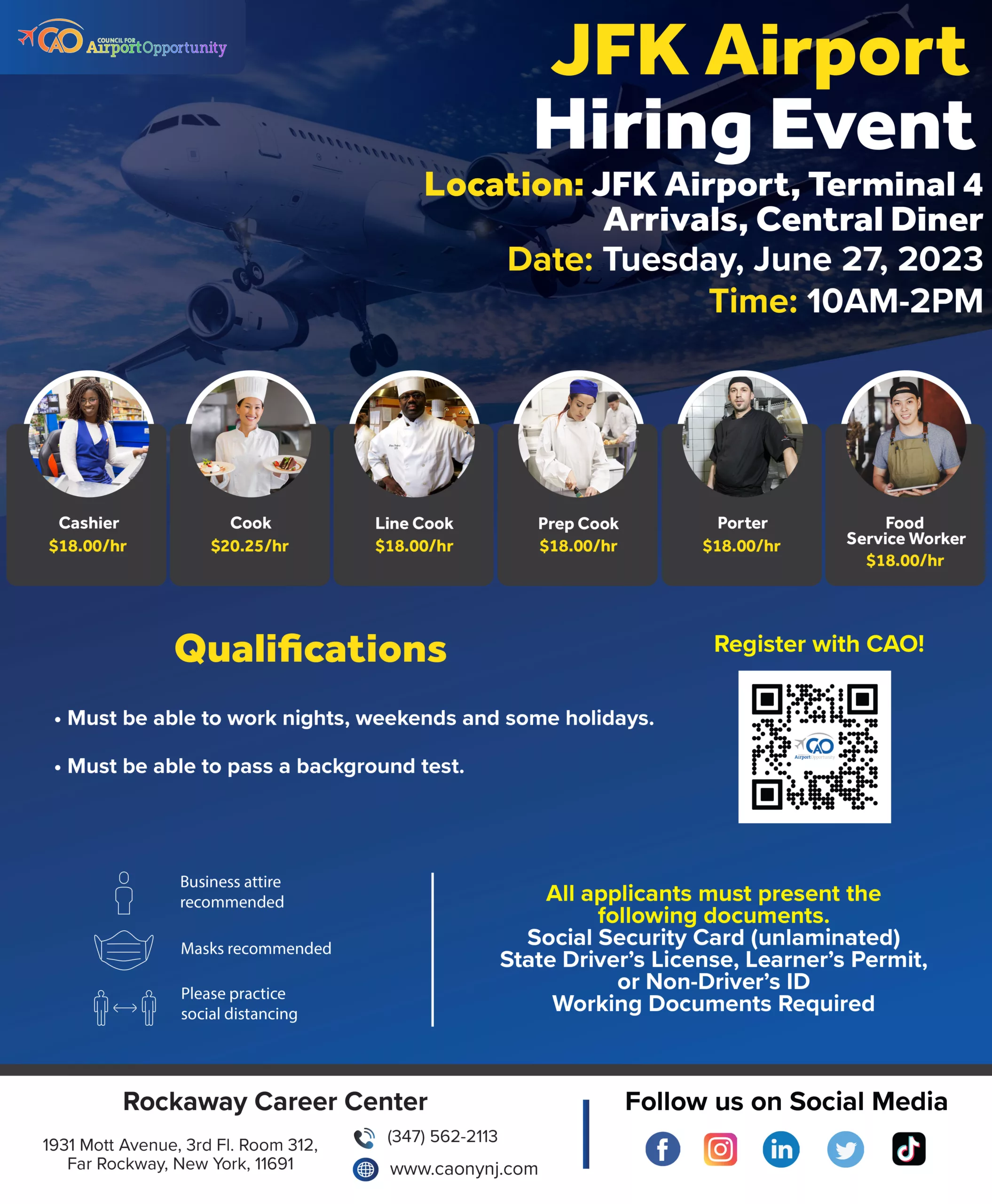 JFK Airport Food Service Recruitment Event Council For Airport
