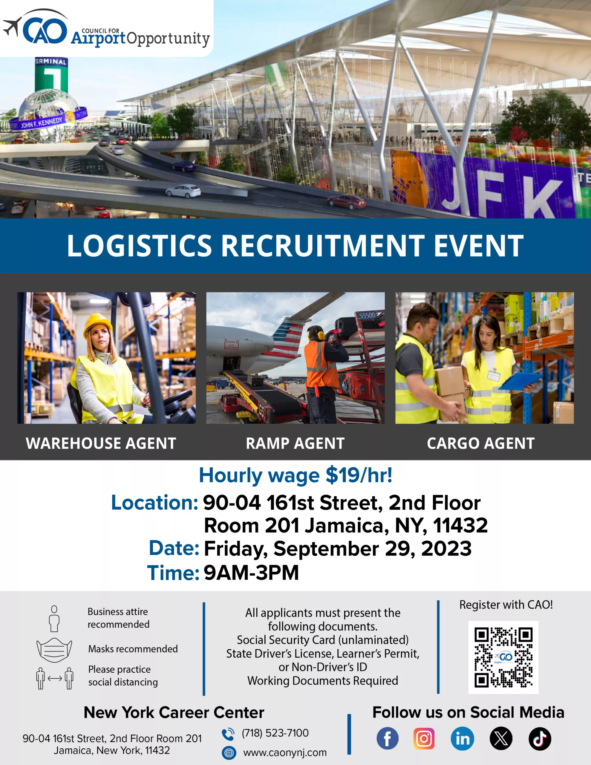 Logistics Recruitment Event Council For Airport Opportunity