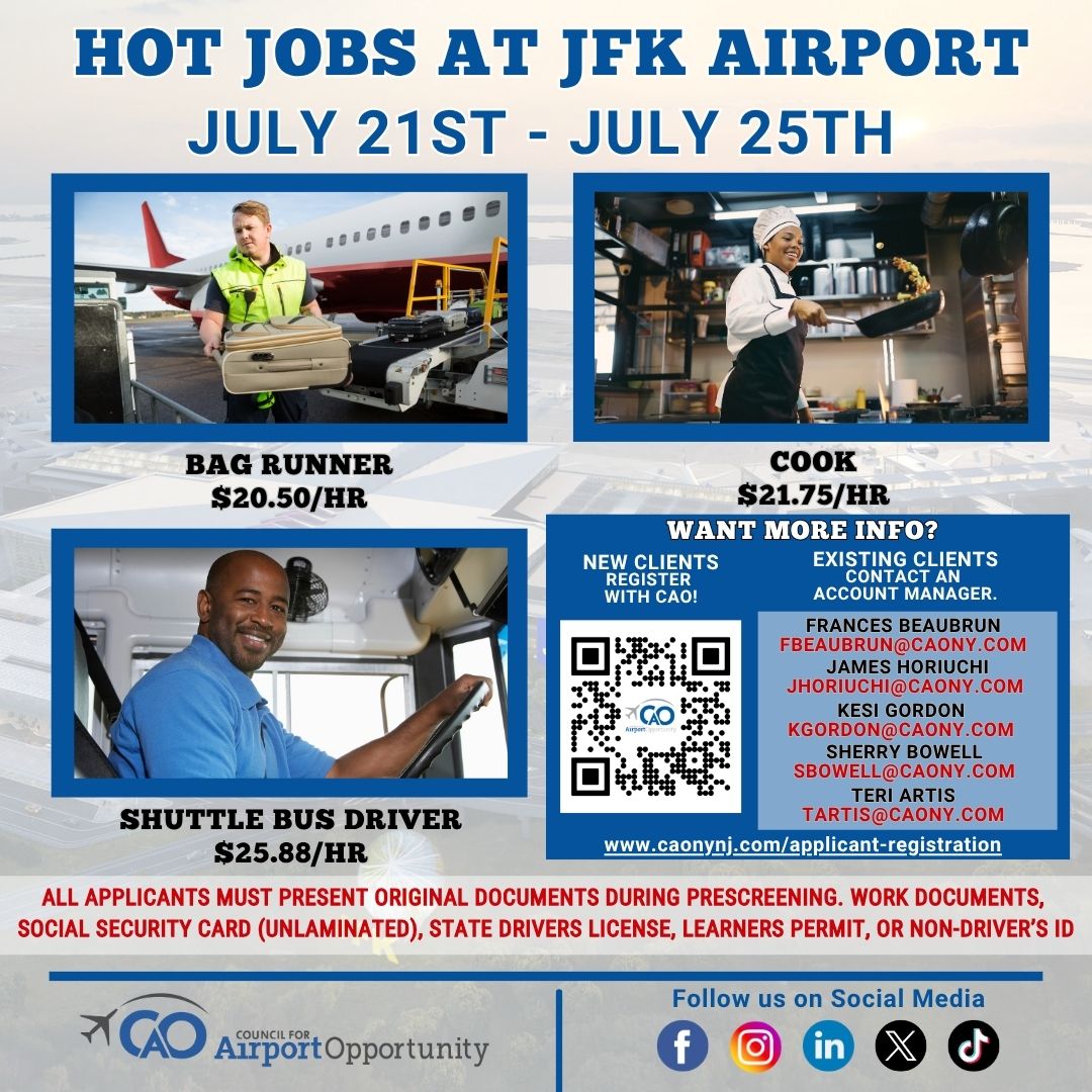 Hot Jobs (July 21st-July 25th)
